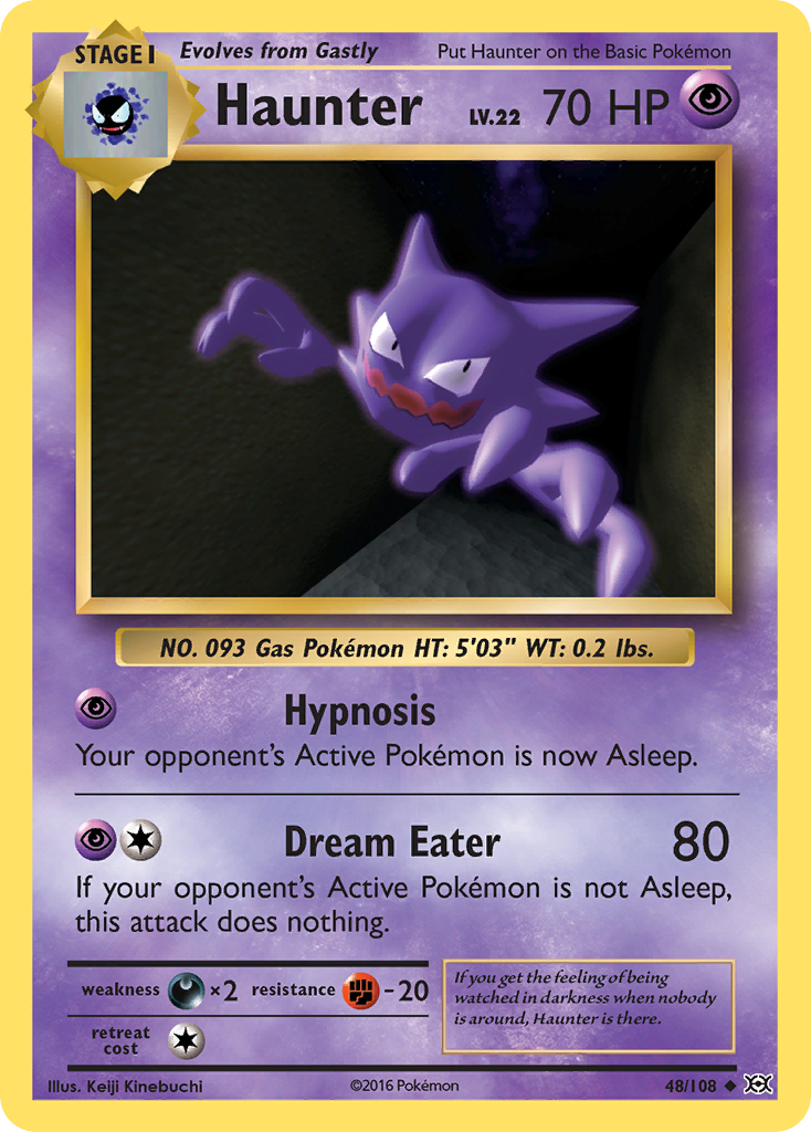 Haunter 48/108 Uncommon | Evolutions | Pokemon Card