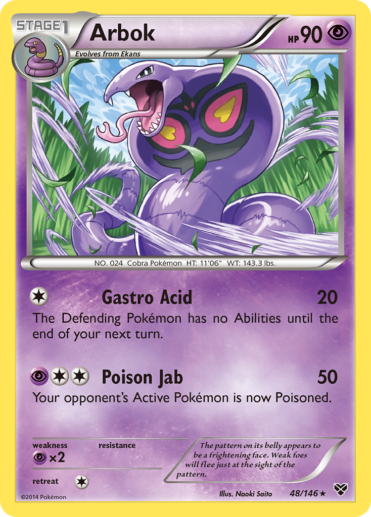Arbok 48/146 Rare | XY | Pokemon Card