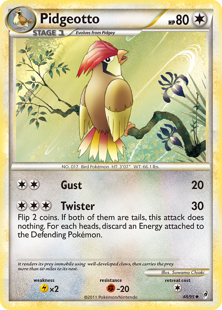 Pidgeotto 48/95 Uncommon | Call of Legends | Pokemon Card