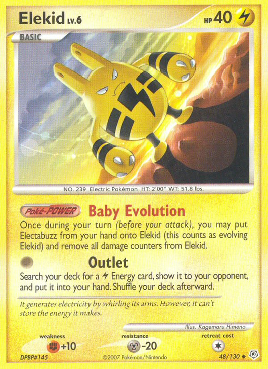 Elekid 48/130 Uncommon | Diamond & Pearl | Pokemon Card