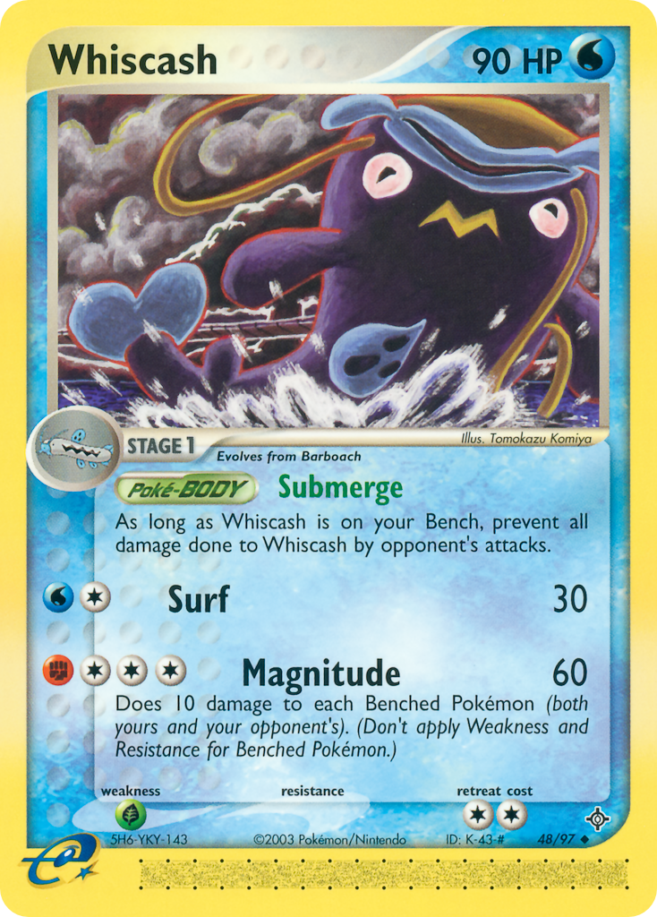 Whiscash 48/97 Uncommon | Dragon | Pokemon Card