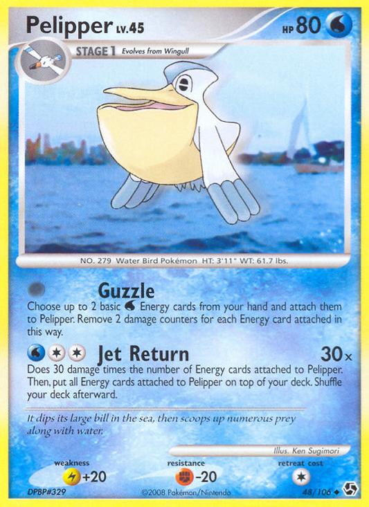Pelipper 48/106 Uncommon | Great Encounters | Pokemon Card