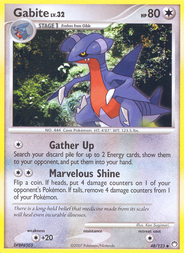 Gabite 48/123 Uncommon | Mysterious Treasures | Pokemon Card