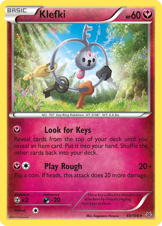 Klefki 48/108 Rare | Roaring Skies | Pokemon Card
