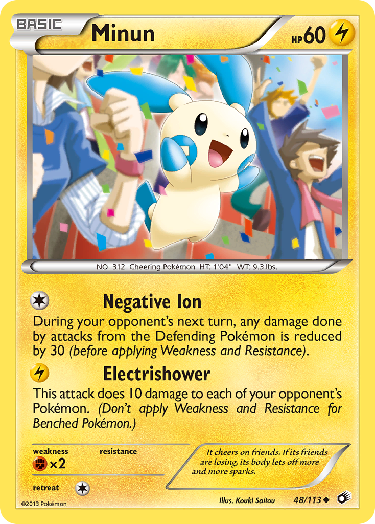 Minun 48/113 Uncommon | Legendary Treasures | Pokemon Card