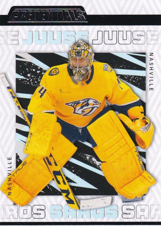 Juuse Saros #49 Nashville Predators | 2023-24 Upper Deck Credentials | NHL Trading Card