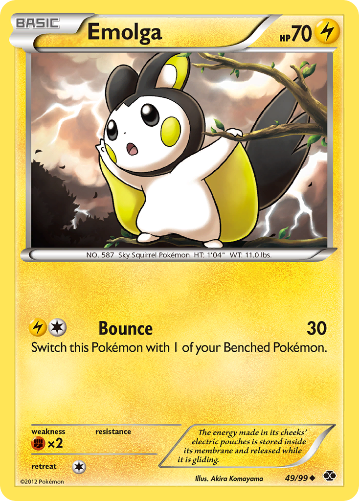 Emolga 49/99 Uncommon | Next Destinies | Pokemon Card