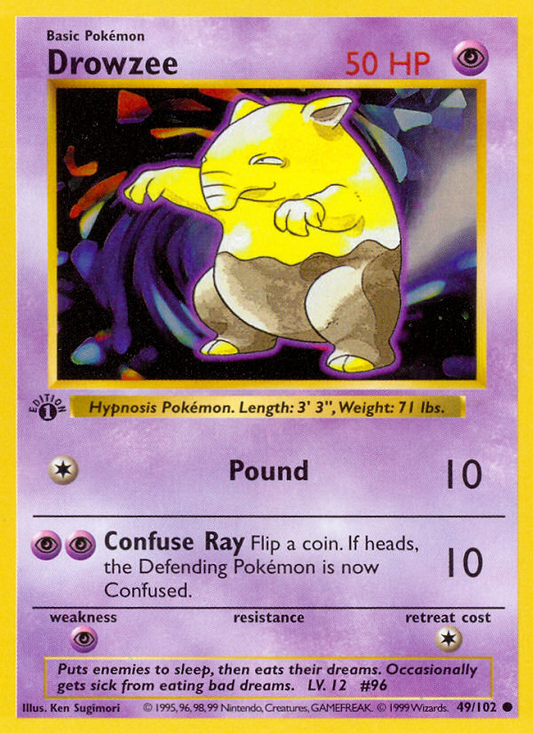 Drowzee 49/102 Common | Base | Pokemon Card