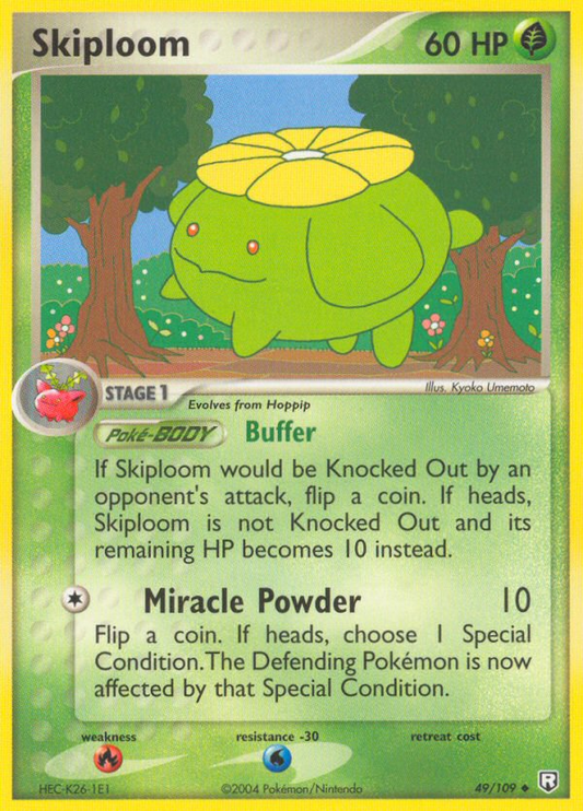 Skiploom 49/109 Uncommon | Team Rocket Returns | Pokemon Card