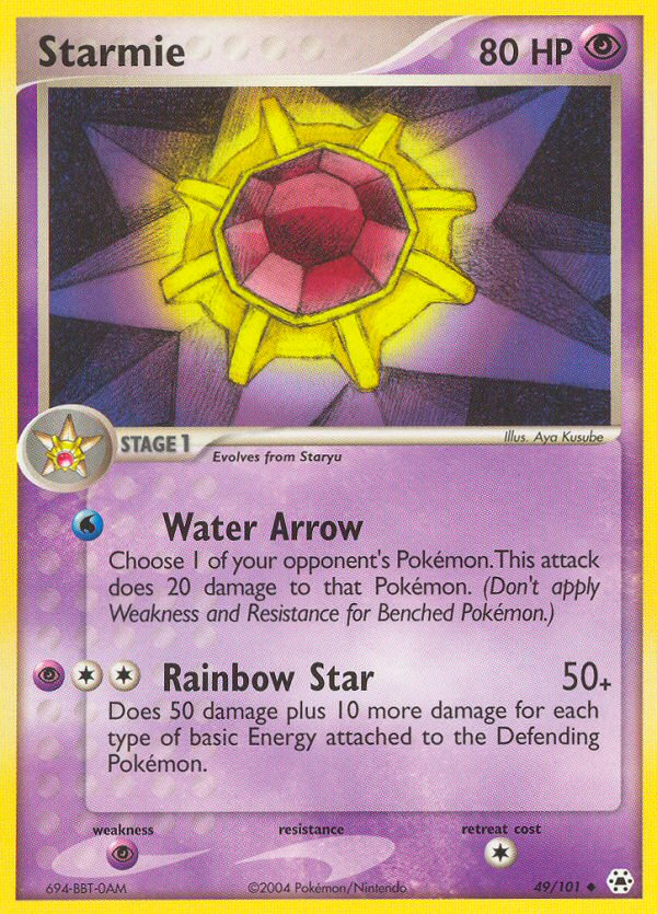 Starmie 49/101 Uncommon | Hidden Legends | Pokemon Card