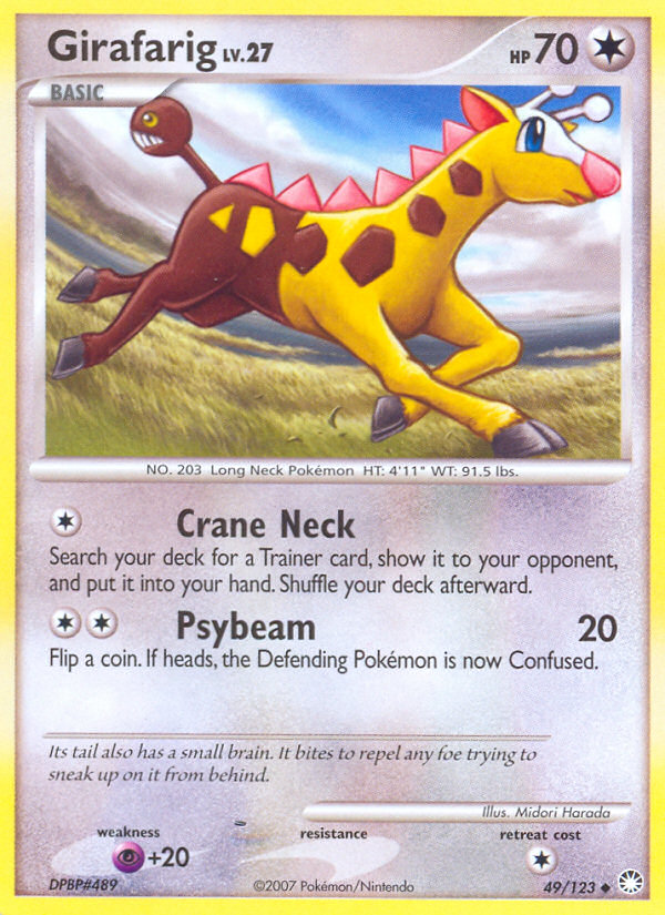 Girafarig 49/123 Uncommon | Mysterious Treasures | Pokemon Card