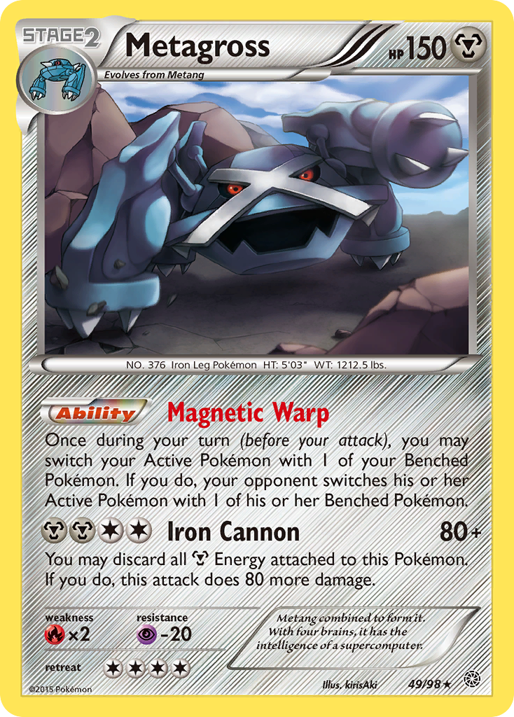 Metagross 49/98 Rare | Ancient Origins | Pokemon Card