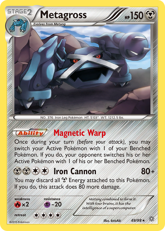Metagross 49/98 Rare | Ancient Origins | Pokemon Card