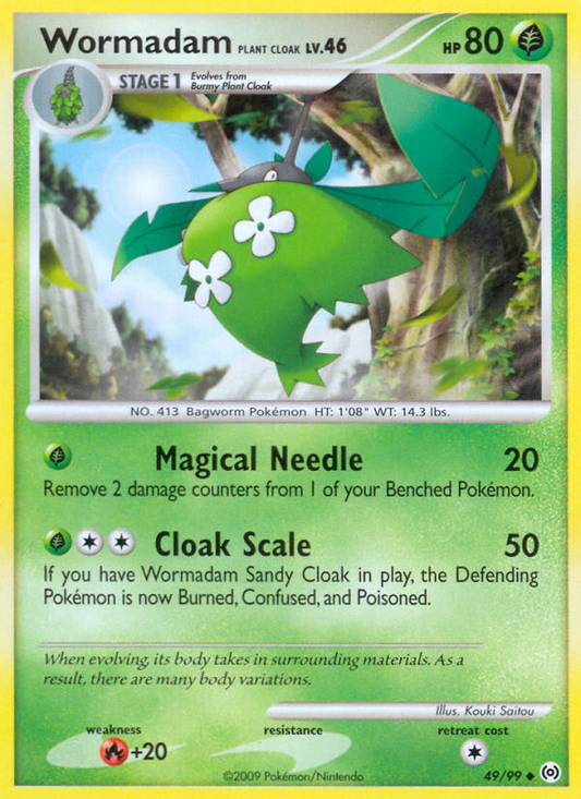 Wormadam Plant Cloak 49/99 Uncommon | Arceus | Pokemon Card