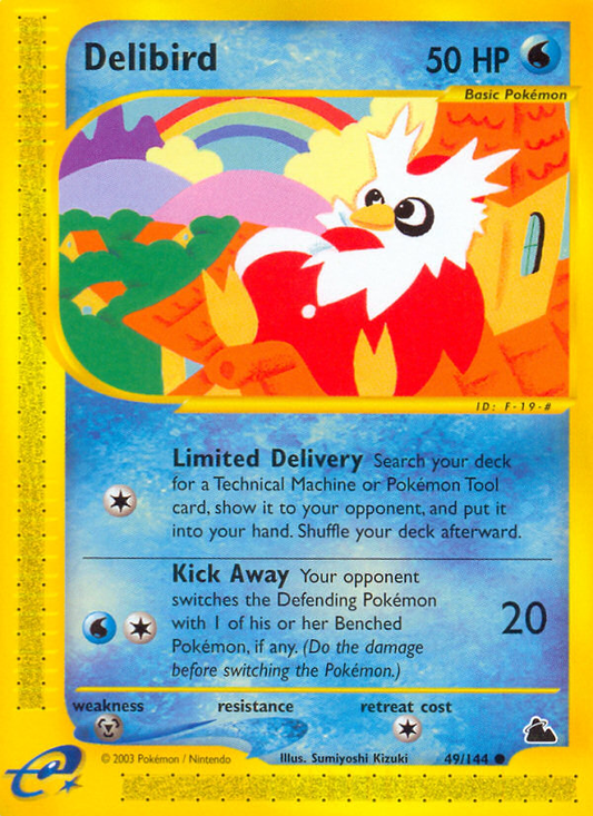 Delibird 49/144 Common | Skyridge | Pokemon Card