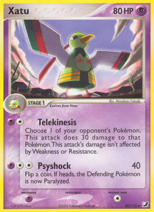 Xatu 49/115 Uncommon | Unseen Forces | Pokemon Card