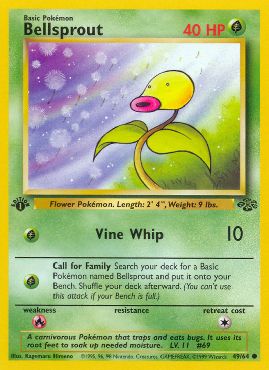 Bellsprout 49/64 Common | Jungle | Pokemon Card