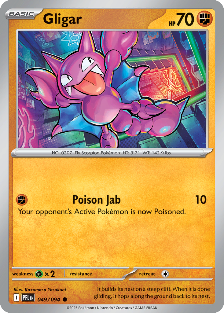 Gligar 49/94 Common | Phantasmal Flames