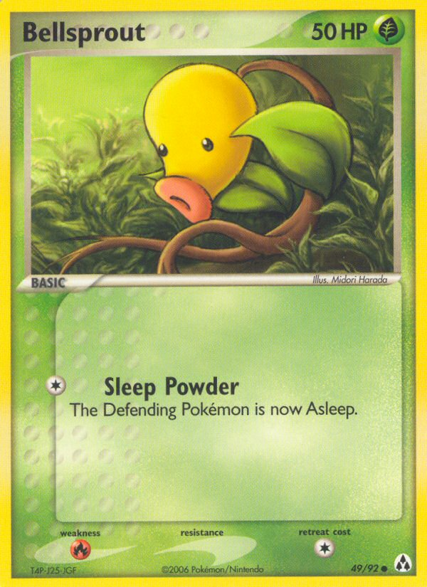 Bellsprout 49/92 Common | Legend Maker | Pokemon Card