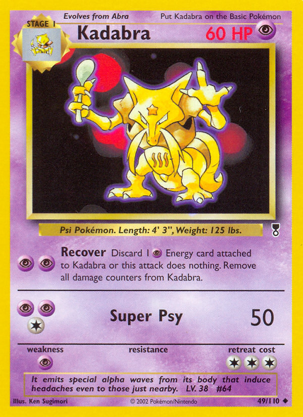 Kadabra 49/110 Uncommon | Legendary Collection | Pokemon Card
