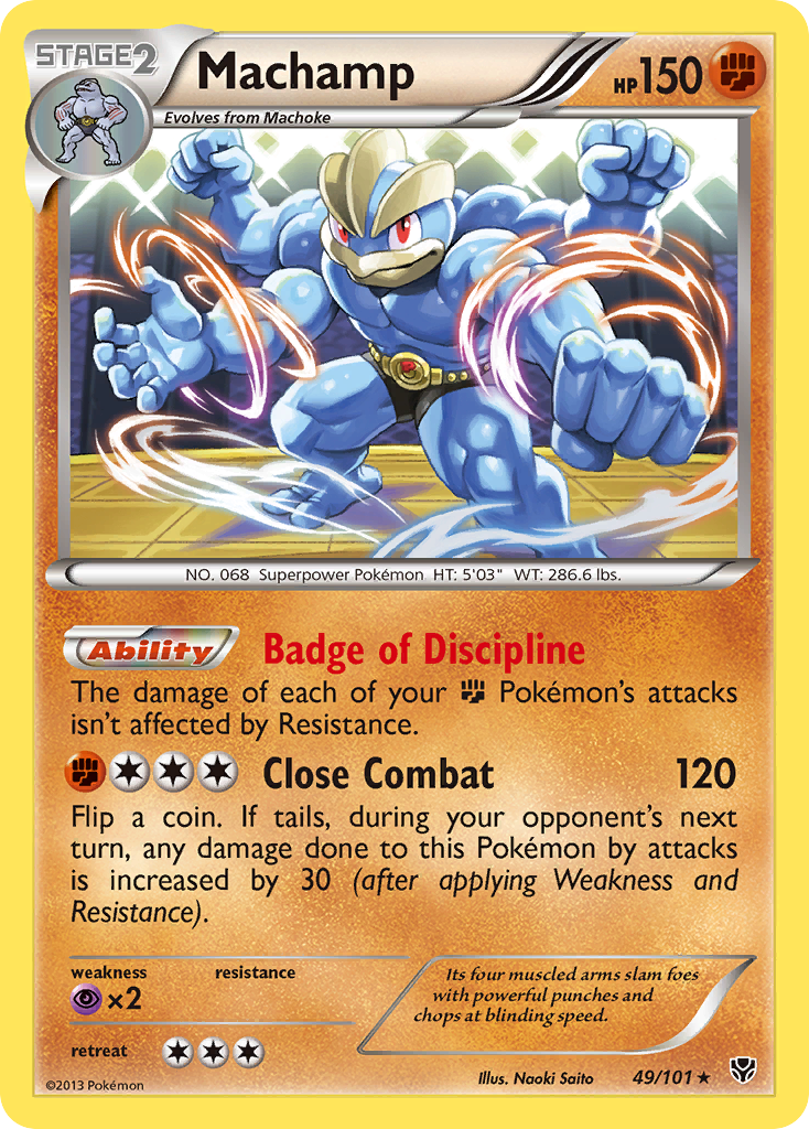 Machamp 49/101 Rare Holo | Plasma Blast | Pokemon Card
