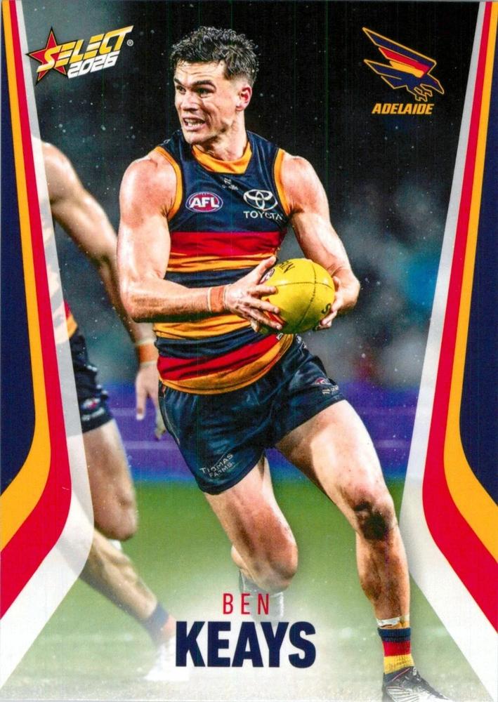 Ben Keays #4 Adelaide Crows | 2026 Select AFL Footy Stars | Trading Card
