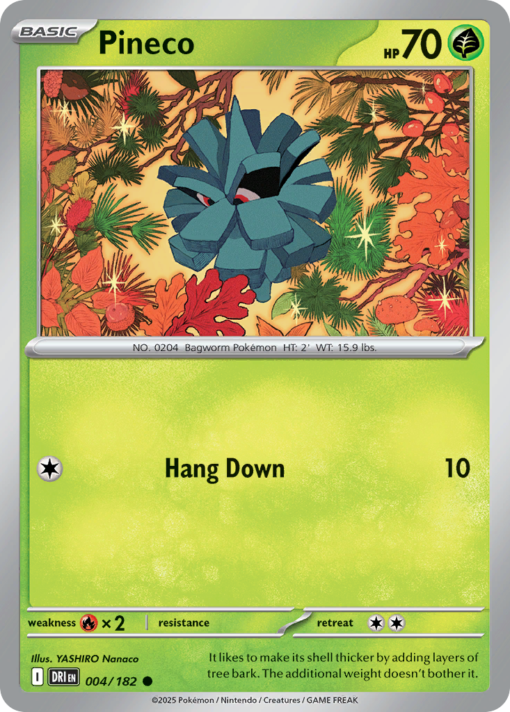 Pineco 4/182 Common | Destined Rivals | Pokemon Card