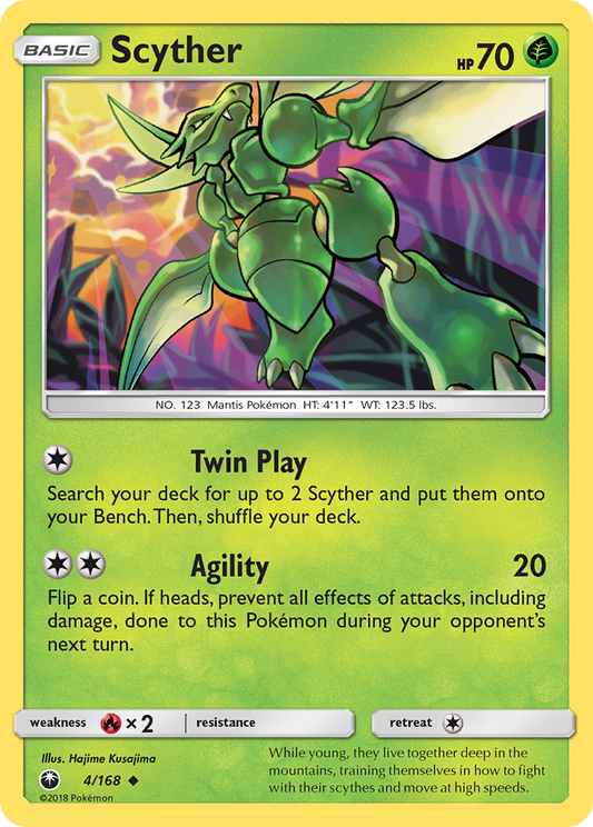 Scyther 4/168 Uncommon | Celestial Storm | Pokemon Card
