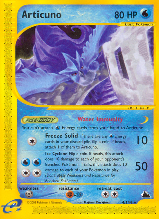 Articuno 4/144 Rare | Skyridge | Pokemon Card