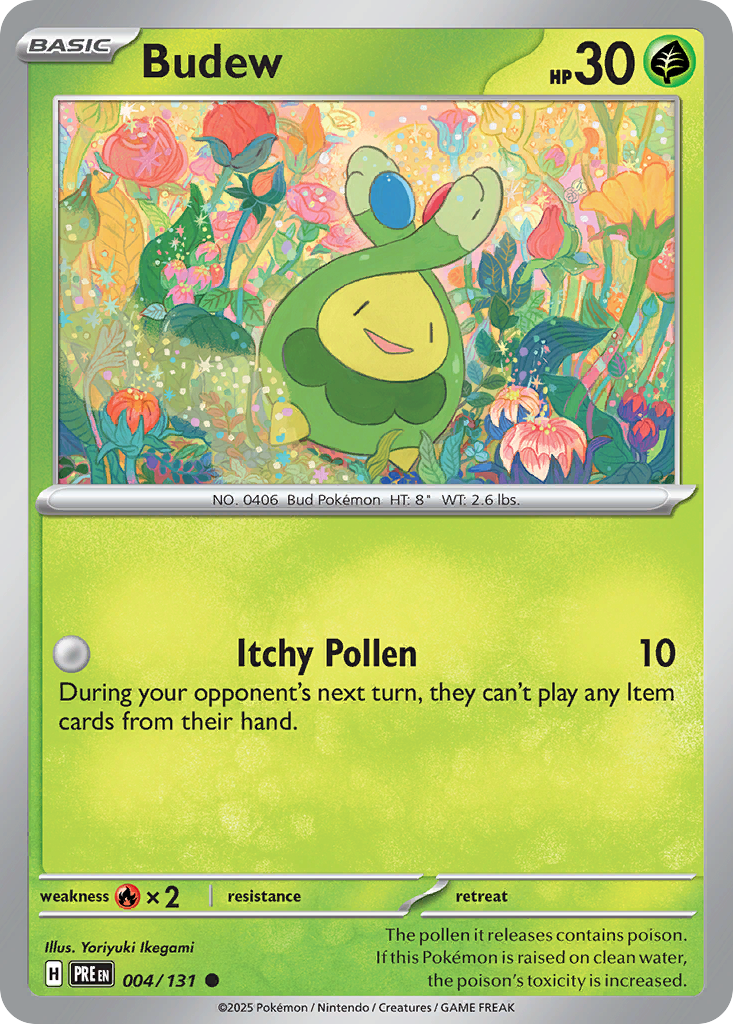 Budew 4/131 Common | Prismatic Evolutions | Pokemon Card