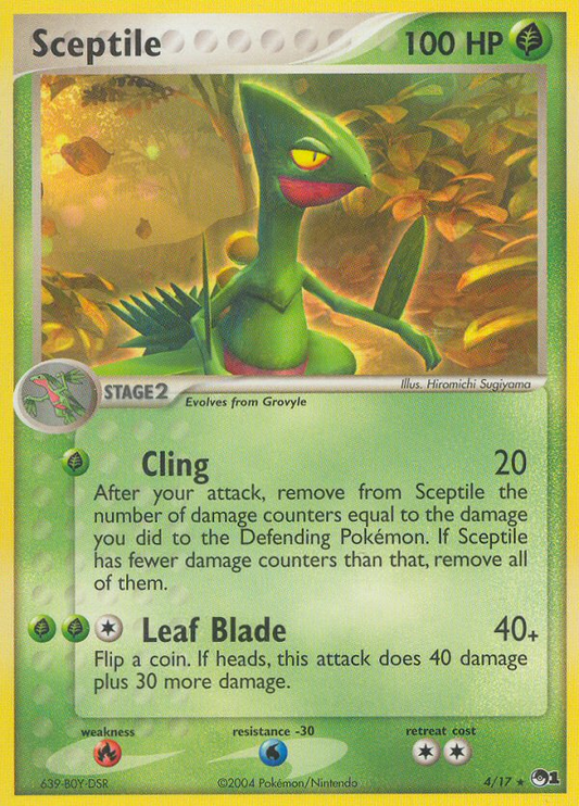 Sceptile 4/17 Rare | POP Series 1 | Pokemon Card