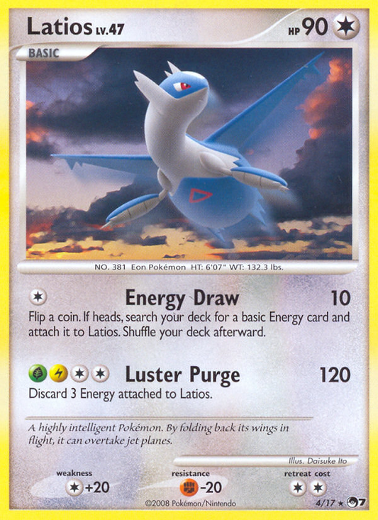 Latios 4/17 Rare | POP Series 7 | Pokemon Card