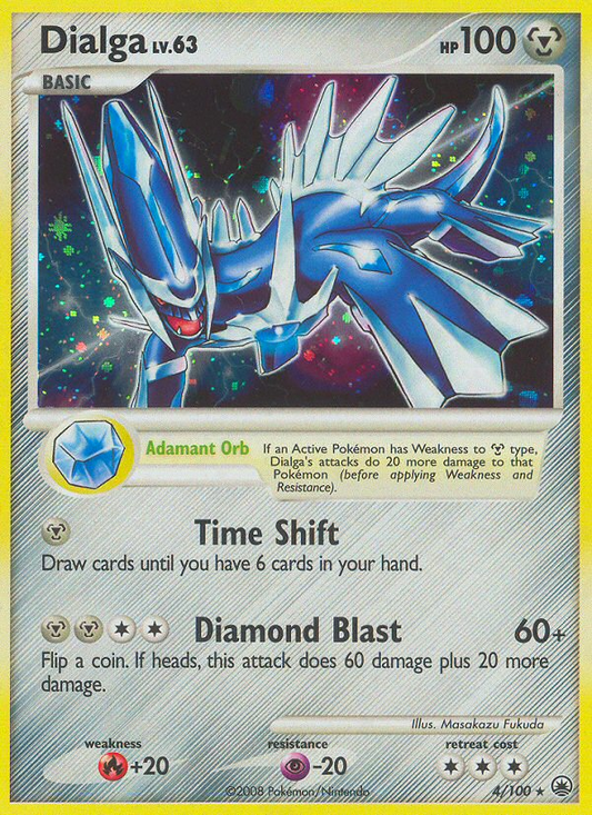 Dialga 4/100 Rare Holo | Majestic Dawn | Pokemon Card