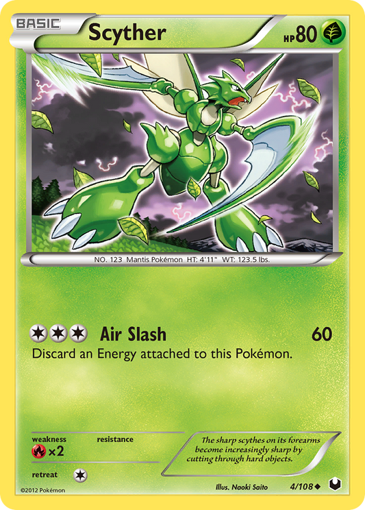Scyther 4/108 Uncommon | Dark Explorers | Pokemon Card