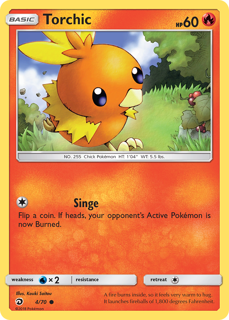 Torchic 4/70 Common | Dragon Majesty | Pokemon Card