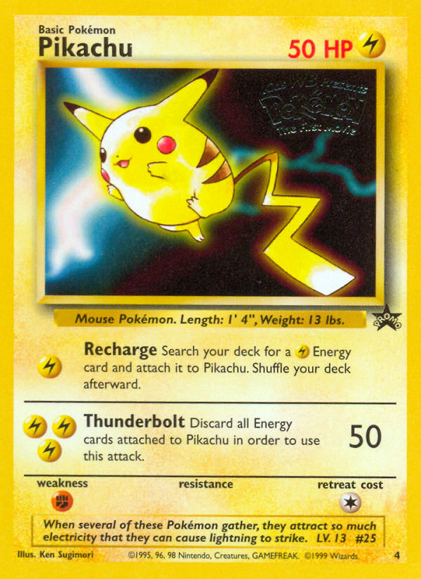 Pikachu 4/53 Promo | Wizards Black Star Promos | Pokemon Card