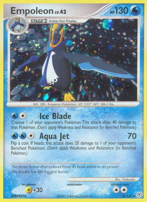 Empoleon 4/130 Rare Holo | Diamond & Pearl | Pokemon Card