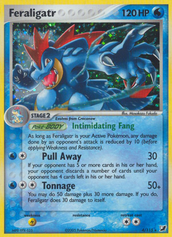 Feraligatr 4/115 Rare Holo | Unseen Forces | Pokemon Card