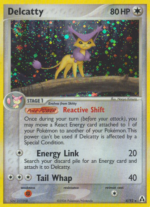 Delcatty 4/92 Rare Holo | Legend Maker | Pokemon Card