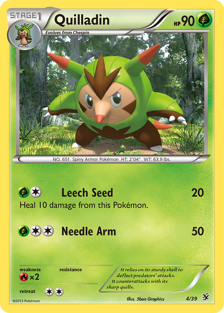 Quilladin 4/39 | Kalos Starter Set | Pokemon Card