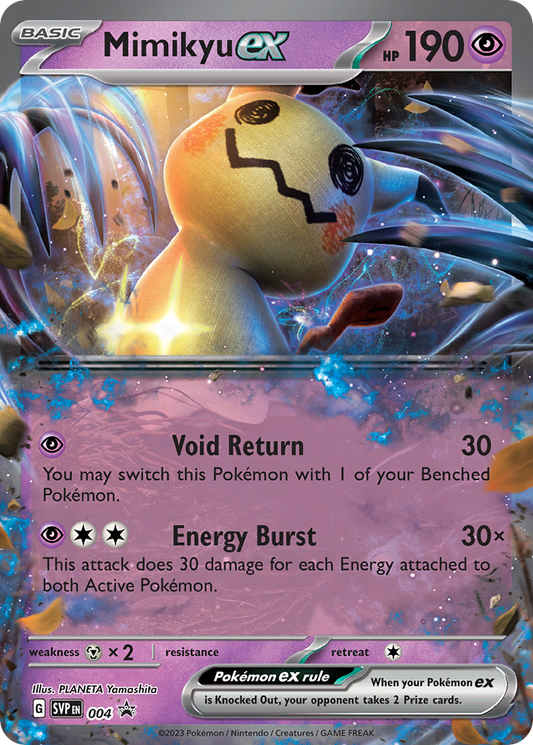 Mimikyu ex #4 Promo | Scarlet & Violet Black Star Promos | Pokemon Card