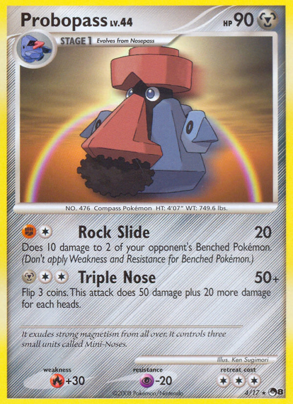Probopass 4/17 Rare | POP Series 8 | Pokemon Card