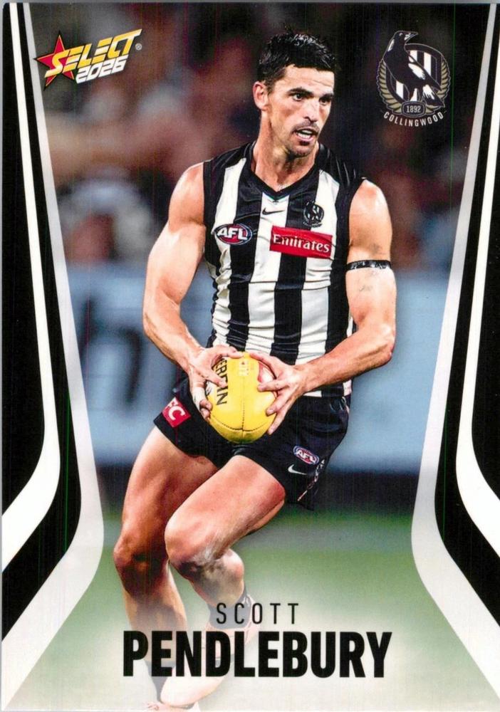 Scott Pendlebury #50 Collingwood Magpies | 2026 Select AFL Footy Stars | Trading Card