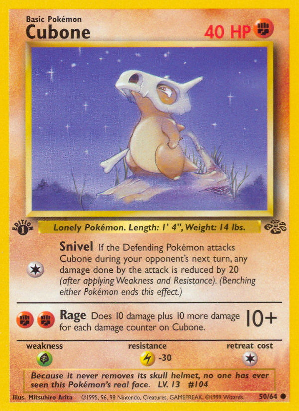 Cubone 50/64 Common | Jungle | Pokemon Card