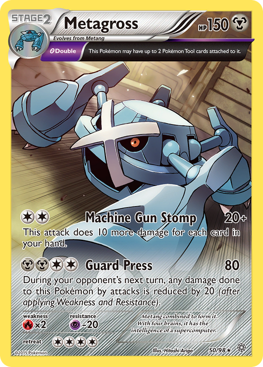 Metagross 50/98 Rare | Ancient Origins | Pokemon Card