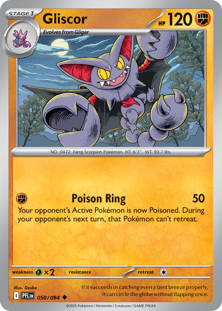 Gliscor 50/94 Uncommon | Phantasmal Flames