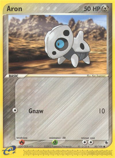 Aron 50/109 Common | Ruby & Sapphire | Pokemon Card