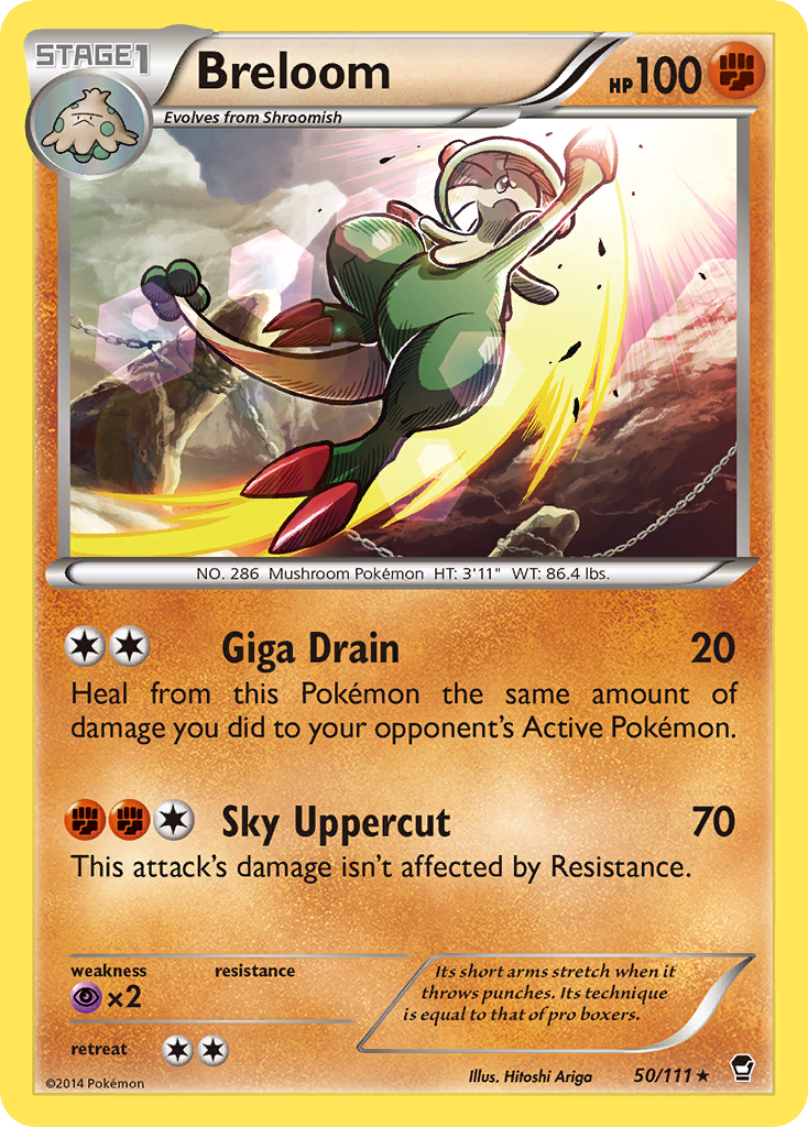 Breloom 50/111 Rare | Furious Fists | Pokemon Card