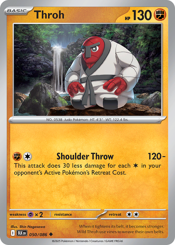 Throh 50/86 Uncommon | Black Bolt | Pokemon Card