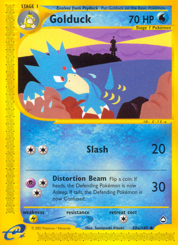 Golduck 50/147 Uncommon | Aquapolis | Pokemon Card